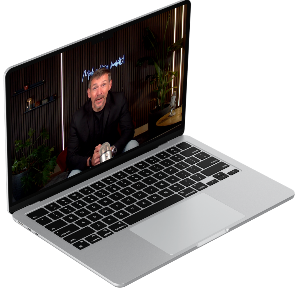 A SkillsGym live session playing on a laptop