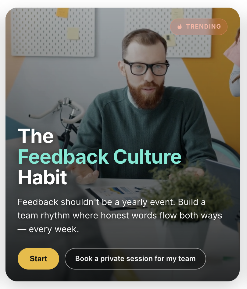 The Feedback Culture Habit